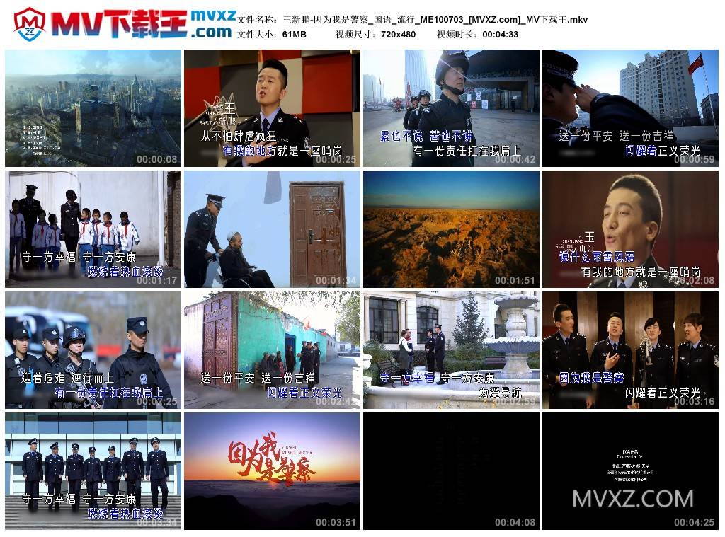 王新鹏-因为我是警察_国语_流行_ME100703